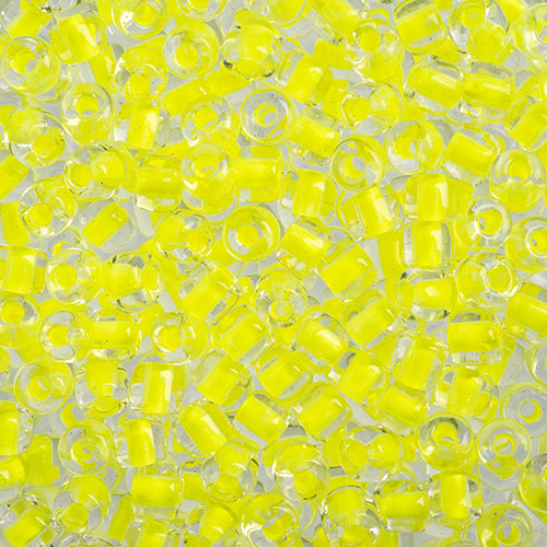 Czech Rola Beads Transparent Crystal Color Lined