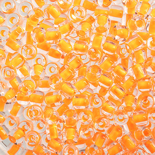 Czech Rola Beads Transparent Crystal Color Lined