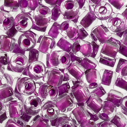 Czech Rola Bead 6.2mm apx 16.5g Vial: Close-up of various sized tube-shaped beads with matte finish.