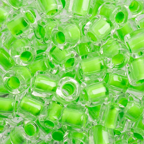 Czech Rola Beads Transparent Crystal Color Lined