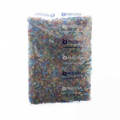 Czech Tiny Flats 5x3.5mm Transparent Mix