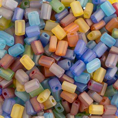 Czech Tiny Flats 5x3.5mm Transparent Mix