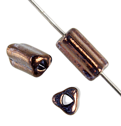 Czech Triangular Beads Luster Triangle Hole