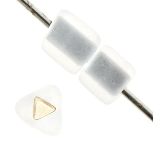 Czech Triangular Beads Luster Triangle Hole