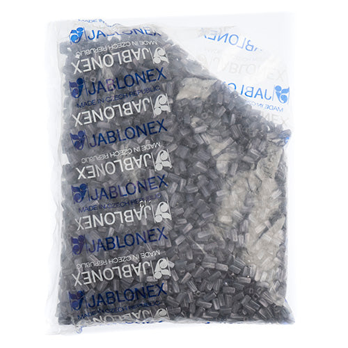 Czech Tubes Twisted Beads 7x3.4mm Blue Matte Luster Square Hole