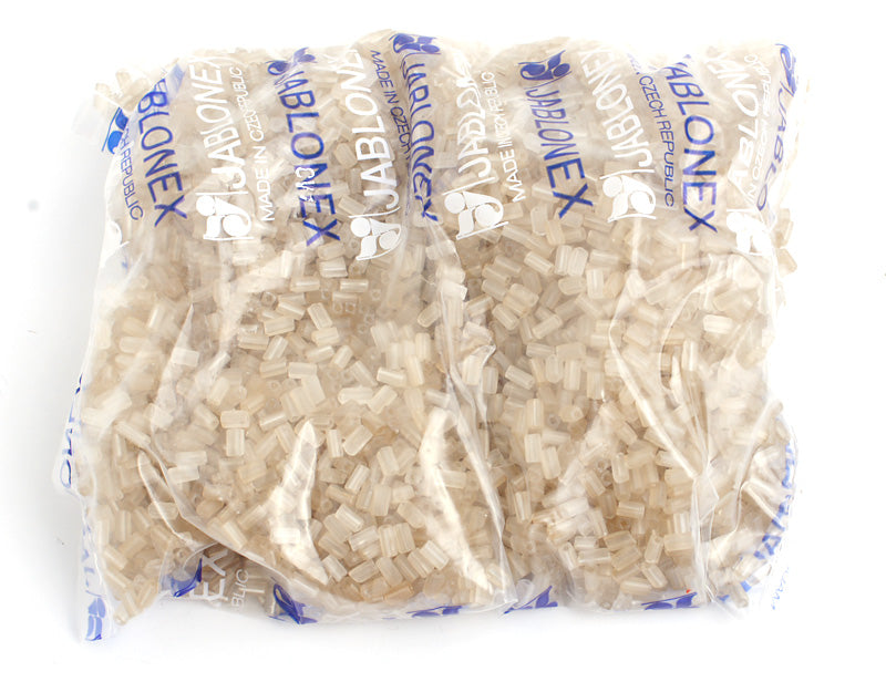 Czech Rectangle Beads 5x2.6mm Luster Square Hole