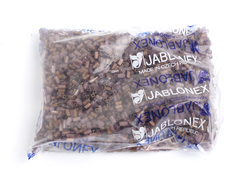 Czech Rectangle Beads 5x2.6mm Luster Square Hole