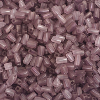 Czech Twisted Rectangle Beads 5x2.6mm Luster Square Hole