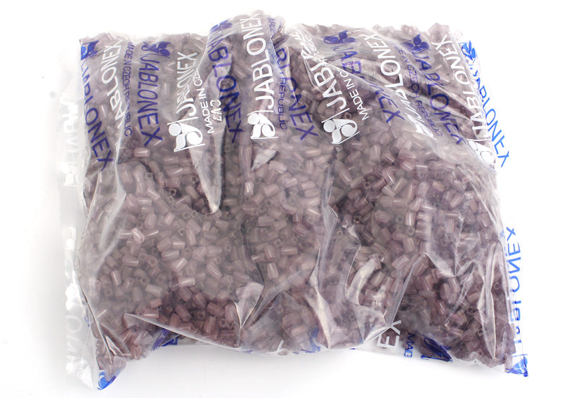 Czech Twisted Rectangle Beads 5x2.6mm Luster Square Hole