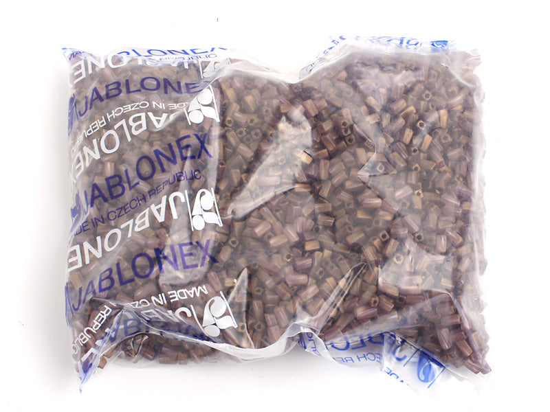 Czech Twisted Rectangle Beads 5x2.6mm Luster Square Hole