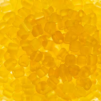 Czech Triangular Beads 5x5mm Matte Solgel