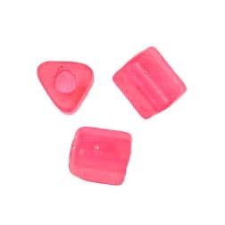 Czech Triangular Beads 5x5mm Matte Solgel