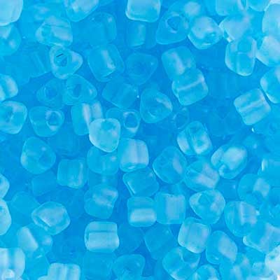 Czech Triangular Beads 5x5mm Matte Solgel