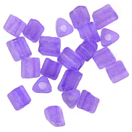 Czech Triangular Beads 5x5mm Matte Solgel