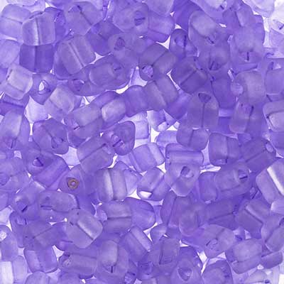 Czech Triangular Beads 5x5mm Matte Solgel