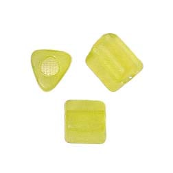 Czech Triangular Beads 5x5mm Matte Solgel