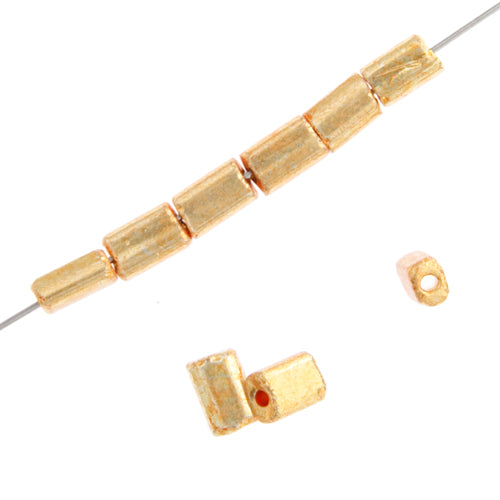 Czech Tiny Flats 5x3.5mm Metallic Terra Color