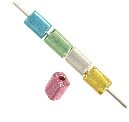 Czech Tiny Flats 5x3.5mm Metallic Terra Color