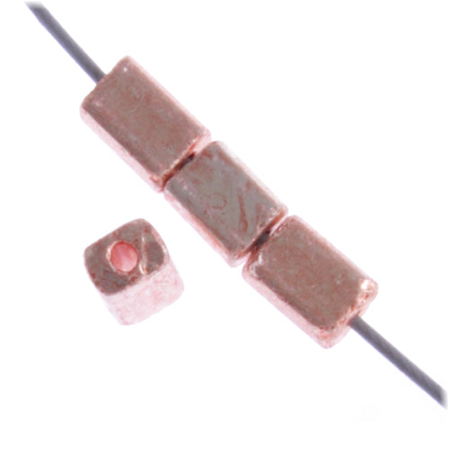 Czech Tiny Flats 5x3.5mm Metallic Terra Color