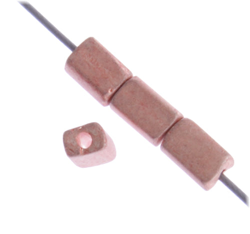 Czech Tiny Flats 5x3.5mm Metallic Terra Color