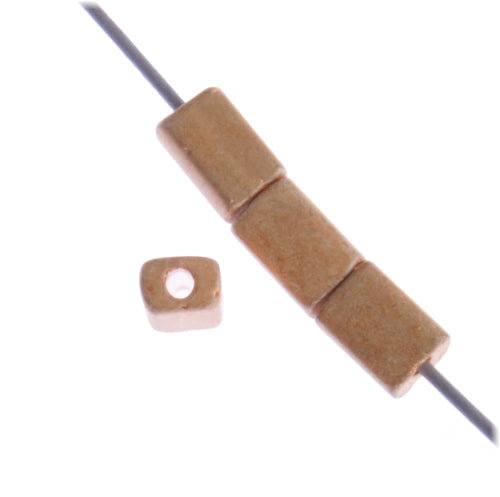 Czech Tiny Flats 5x3.5mm Metallic Terra Color