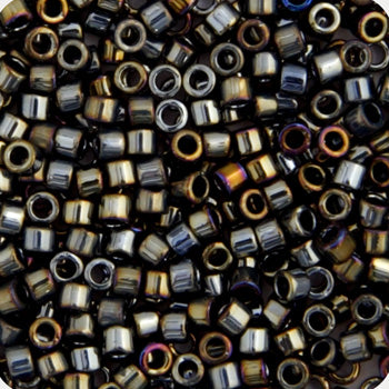 Miyuki Delica 11/0 5.2g Vials Black Metallic Luster