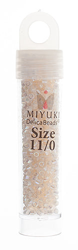 Miyuki Delica 11/0 5.2g Vials Transparent