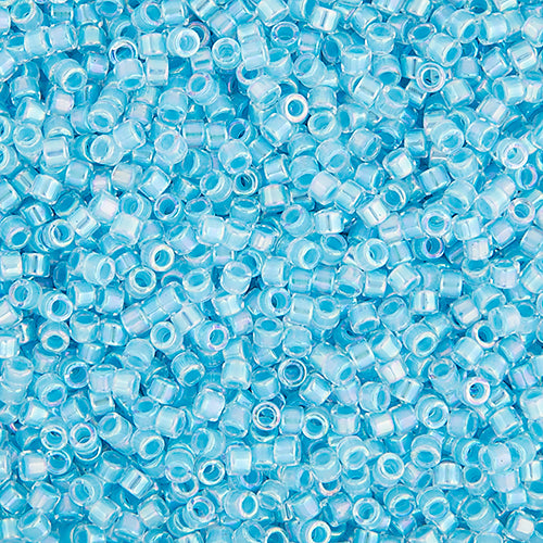 Miyuki Delica 11/0 Bag Color Lined Dyed Aurora Borealis