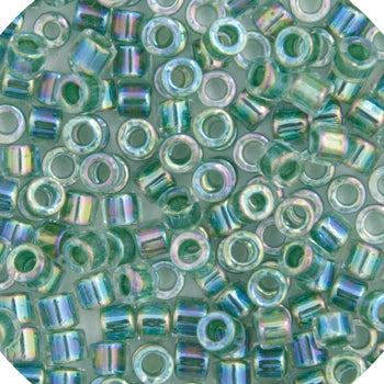 Miyuki Delica 11/0 5.2g Vials Color Lined Dyed Aurora Borealis