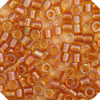 Miyuki Delica 11/0 5.2g Vials Color Lined Dyed Aurora Borealis