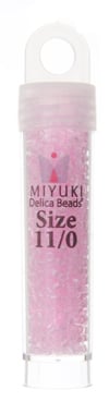 Miyuki Delica 11/0 5.2g Vials Color Lined Dyed Aurora Borealis