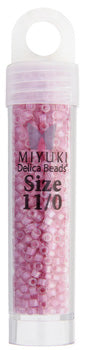 Miyuki Delica 11/0 5.2g Vials Color Lined Dyed Aurora Borealis