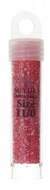 Miyuki Delica 11/0 5.2g Vials Color Lined Dyed Aurora Borealis