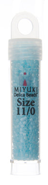 Miyuki Delica 11/0 5.2g Vials Color Lined Dyed Aurora Borealis