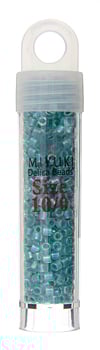 Miyuki Delica 11/0 5.2g Vials Color Lined Dyed Aurora Borealis