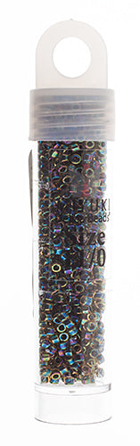 Miyuki Delica 11/0 5.2g Vials Color Lined Dyed Aurora Borealis