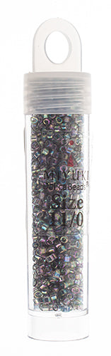 Miyuki Delica 11/0 5.2g Vials Transparent Gold Luster Aurora Borealis