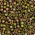 Miyuki Delica 11/0 Bag Opaque Gold Luster Aurora Borealis