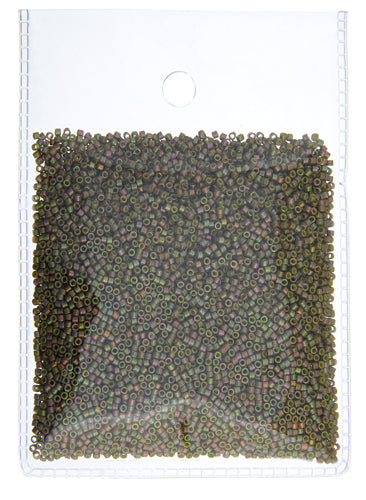 Miyuki Delica 11/0 Bag Opaque Gold Luster Aurora Borealis