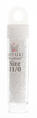 Miyuki Delica 11/0 5.2g Vials Transparent