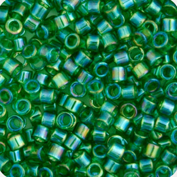 Miyuki Delica 11/0 5.2g Vials Transparent Aurora Borealis