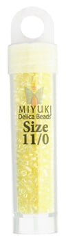 Miyuki Delica 11/0 5.2g Vials Transparent Aurora Borealis