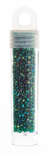Miyuki Delica 11/0 5.2g Vials Transparent Aurora Borealis