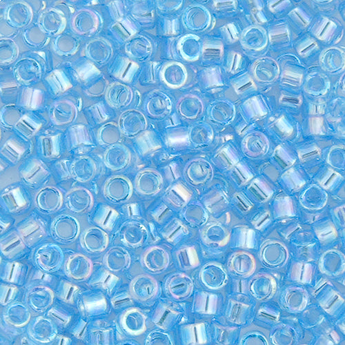 Miyuki Delica 11/0 5.2g Vials Transparent Aurora Borealis
