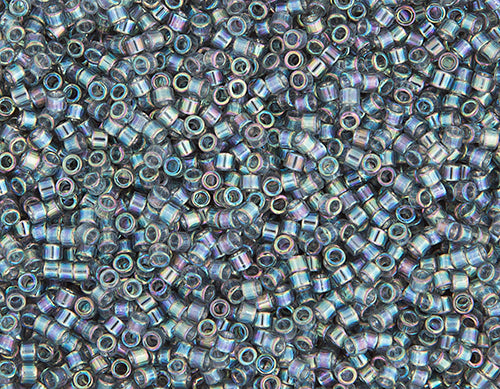 Miyuki Delica 11/0 5.2g Vials Transparent Aurora Borealis