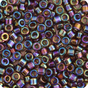 Miyuki Delica 11/0 5.2g Vials Transparent Aurora Borealis