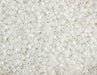 Miyuki Delica 11/0 5.2g Vials White Pearl Aurora Borealis Luster