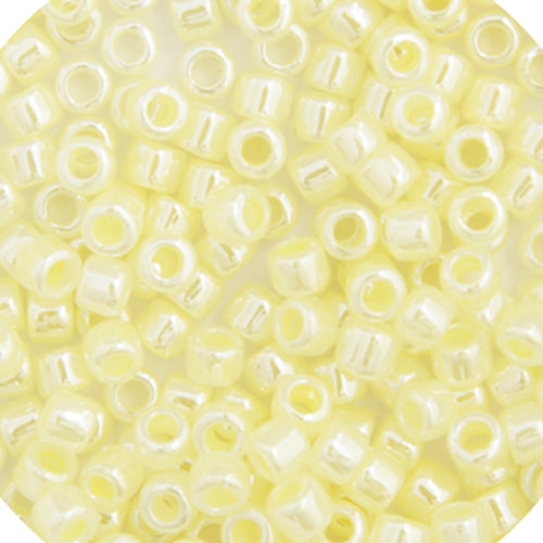 Miyuki Delica 11/0 5.2g Vials Crystal Ceylon Lined Dyed