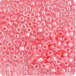 Miyuki Delica 11/0 Bag Crystal Ceylon Lined Dyed