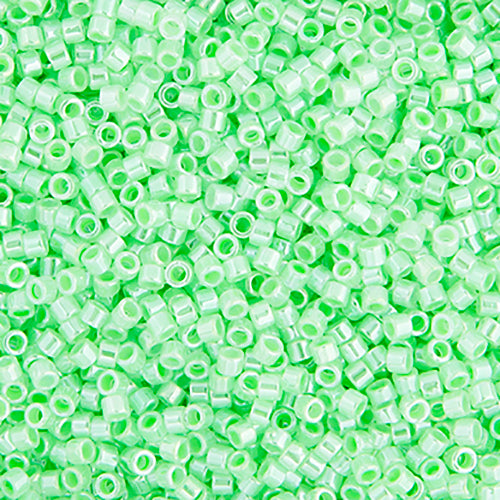 Miyuki Delica 11/0 Bag Crystal Ceylon Lined Dyed